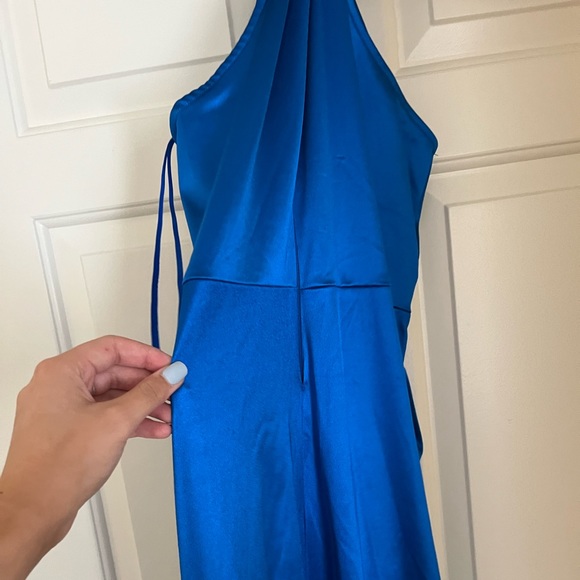 Windsor Blue Halter Maxi Dress - Picture 5 of 6